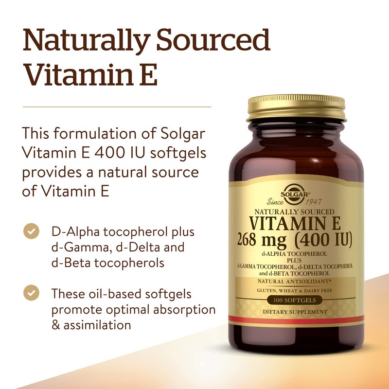 SOLGAR Solgar Vitamin E 268 MG (400 IU) (d-Alpha Tocopherol