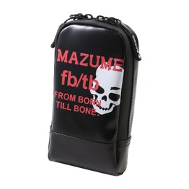 Mazume MZAS-724-01 Slim Mobile Case, Black x Red, Free
