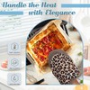 Ribbed Mini Oven Mitts 2-Pack Set, 5.5"x8.5", Leopard Printed, Heavy