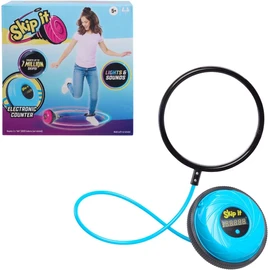 Just Play Skip It Retro Outdoor Toy, Light Up Ball and Digital Counter, Blue, Soft Foam Padded Ankle Ring, 31-inch Long, Screen Free Play, Toys for Kids Ages 5 Up
