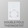 Stelpro Double-Pole Line Voltage Mechanical Wall Thermostat – 22A (120–277V),