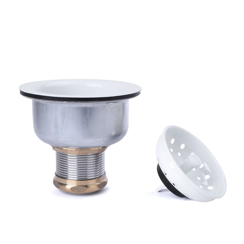 VARNAHOME 3-1/2 Deep Cup Kitchen Sink Drain Assembly, 304 Stainless