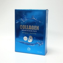 Kina Cosmetics Collagen Anti-Aging Hydrating Bamboo Premium Facial Mask 10 Pack