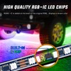Nilight 6Pcs Car Underglow Neon Accent Strip Lights 300 LEDs