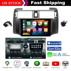 For Toyota 4Runner 2009-2019 Android 13 Carplay Car Stereo Radio w/ Camera