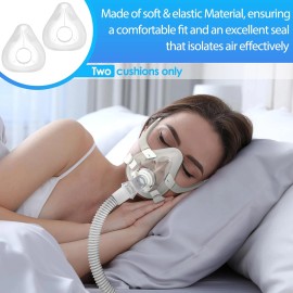 MAXMEDI 2 Packs Replacement Cushions for AirFit F20 Masks (M) - Optimal Comfort, Reliabl