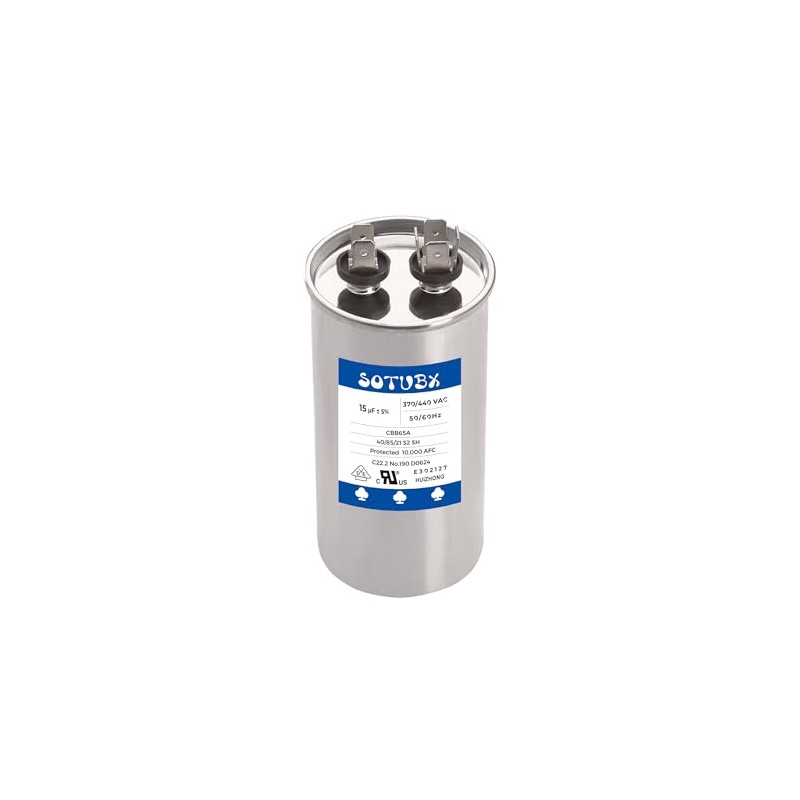 Sotubx 15uF 370/440VAC 50/60Hz CBB65 CBB65A Round Run Start Capacitor