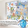 Hikosiya Hyqa011 Electrostatic Sticker, Window Sticker, Fish, Aquarium, Scandinavian Style,
