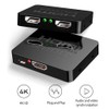 HDMI Splitter 1 in 2 Out, 4K for Dual Monitors,