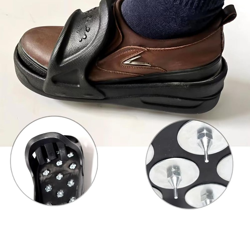 iDili 1 Pair of Flexible Spiked Shoes for Epoxy Floor