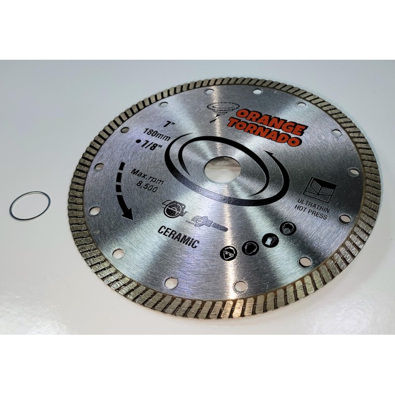 ORANGE TORNADO 7" Diamond Turbo Blade
