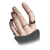 Chmier Gothic Knuckle Ring Set 7 Pcs Half Open Finger