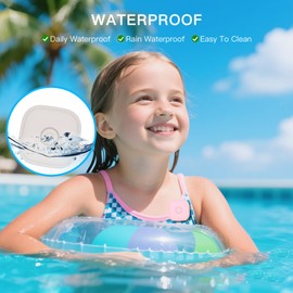2-Pack Case for Tile by Life360 Mate,Full Waterproof Holder for Kids,with Invisible Pin for Tile Life360 Mate GPS Tracker,Soft Silicone,Anti-Scratch,Black+White