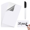Dry Erase Labels 30 Pack 3x5Inch Reusable Whiteboard Sticky Notes