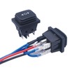 weideer Reverse Polarity Switch Waterproof 12V RV Jack Switch ON/Off/ON