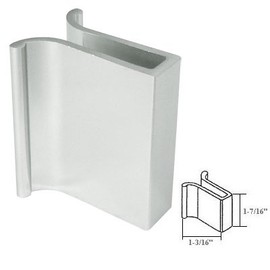 Gordon Glass Co. Brite Chrome Frameless Shower Door Slip-On Finger Pull
