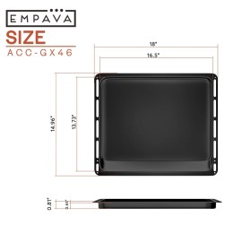 Empava Black Oven Broiling Pan fits Empava 24 " Electric Oven -24WOE40L