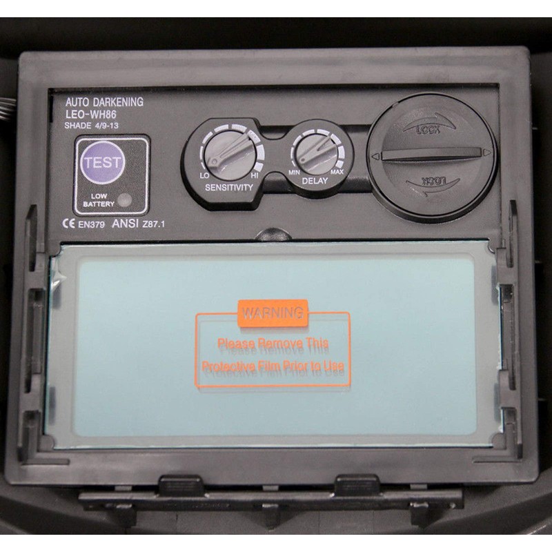 Autojack Welding Helmet Mask Blue Auto Darkening & Solor Powered