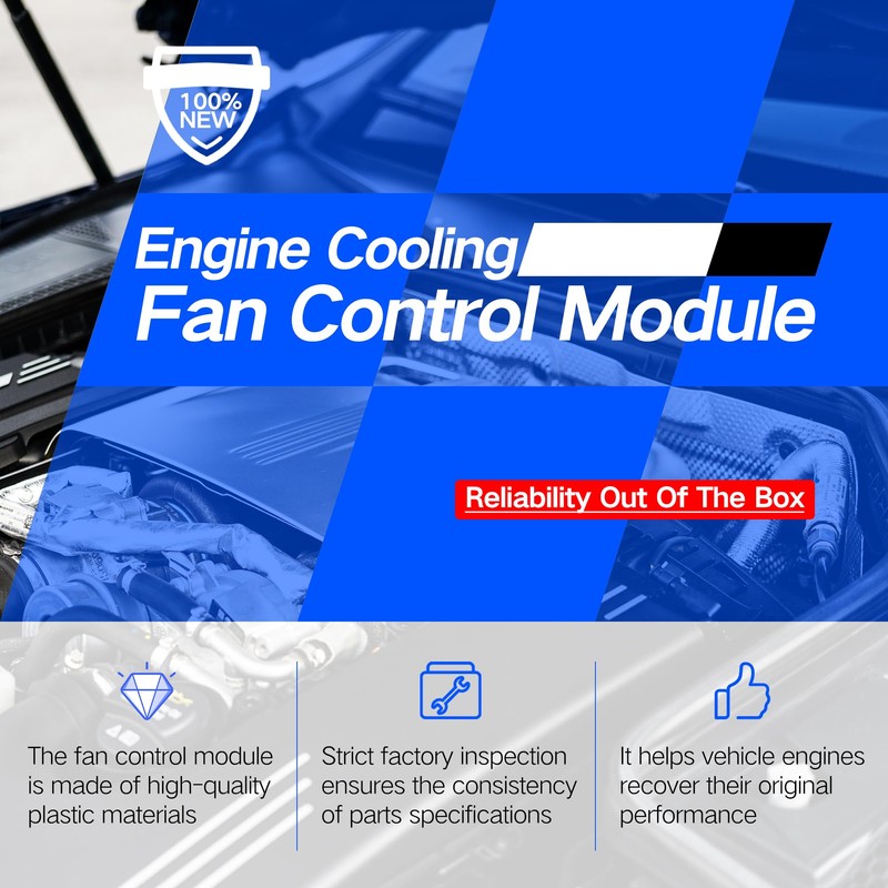 AdvanEX Engine Cooling Fan Control Module Compatible with 2013-2016 Ford