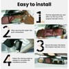 HmmtyRack Rear View Mirror, 14 Inch Chrome Anti-glare Panoramic Rear