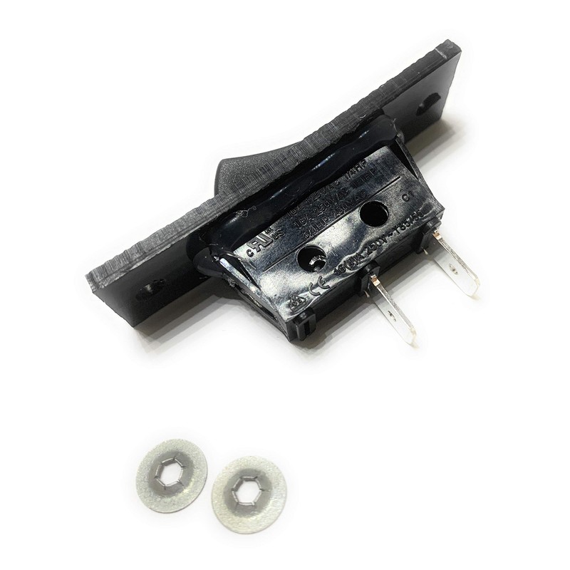 12001130 Replacement Black Fan Rocker Switch Compatible With Whirlpool Jenn-Air