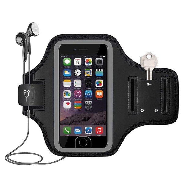 ALLVD Running Armband, Smartphone Arm Holder, Armband, Portable, Compatible with