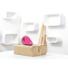 tesapack Hand Dispenser Pack-N-Go - Ergonomic Handheld Pink Packaging Tape