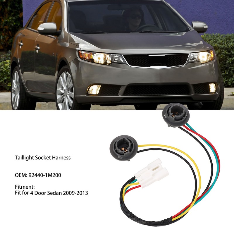 Taillight Socket Harness 92440‑1M200 Rear Lamp Socket and Wire for
