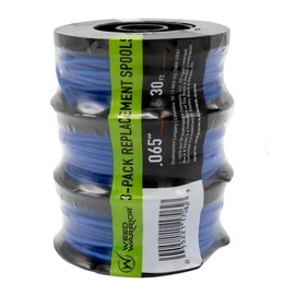 Weed Trimmer String, Trimmer Line, 3-Pack, 30-Feet of Replacement Spool, 0.065-Inch Diameter