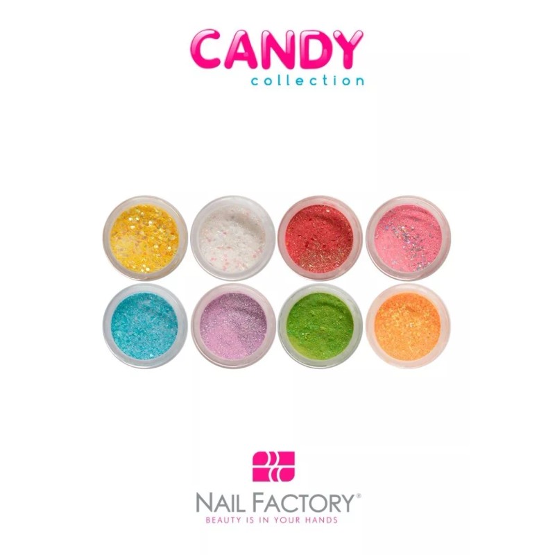 Nail Factory Polvo Acrílico Candy Collection Nail Factory 8 Tonos