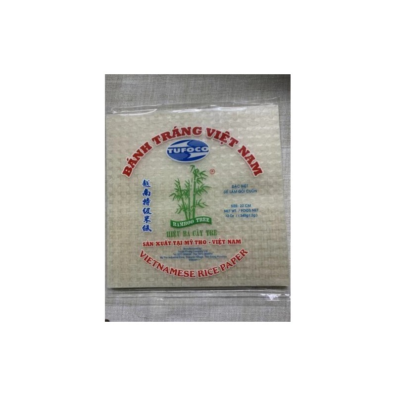 Bamboo Tree Spring Roll Rice Paper Wrappers/ Pandan/ Tumeric/Chilli -