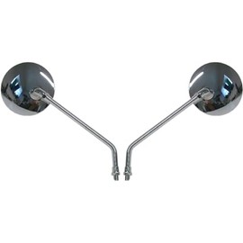 Mirrors 10mm Chrome Round Left & Right Universal (Pair)