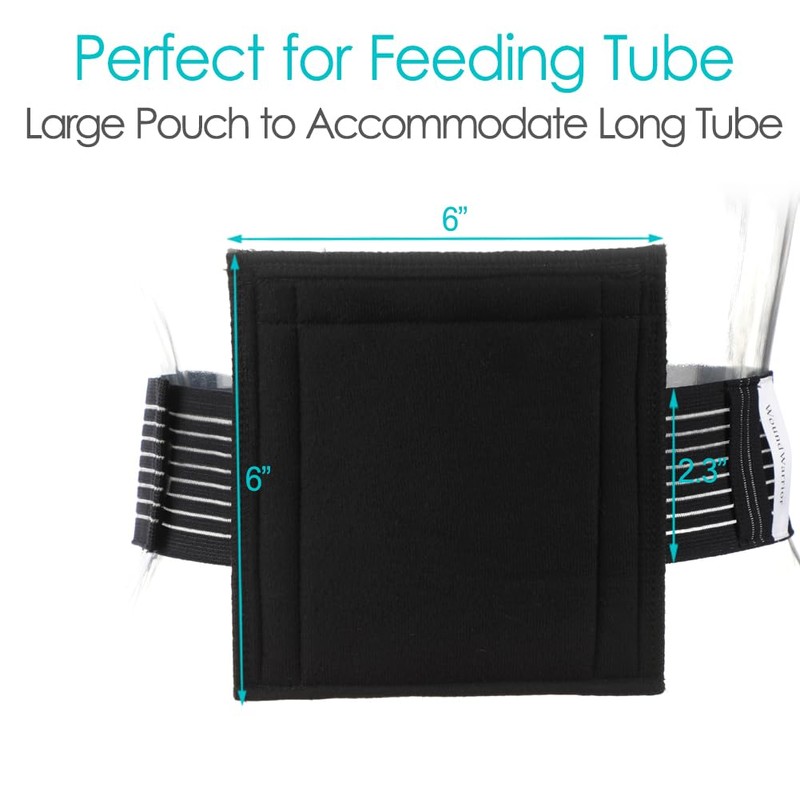 [2 Pack] Feeding Tube Belt, PEG Tube Holder G-Tube Abdominal