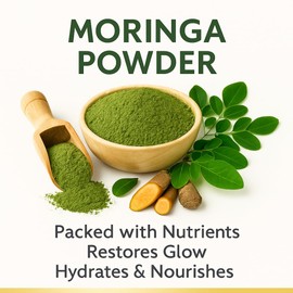 Moringa Soap Set with Goat’s Milk – 2-Piece Handmade Face & Body Bars with Moringa Powder, Jojoba, Olive, Neem, Lavender, Lemon, Grapeseed & Coconut Oils – Sea Moss, Bladderwrack & Burdock Blend