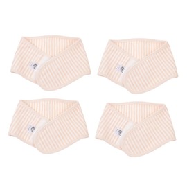 BIUDECO 4Pcs Belly Band for Newborns Skin Friendly Navel Support Truss Belt Breathable Comfortable Hernia Wrap for Boy Girl Beige for Tummy Support