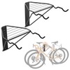 WALMANN Wall Mount Horizontal Bike Rack, Foldable Bicycle Storage, 4