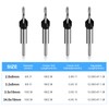 Pmueuff Countersink Drill Bit Set, 6-Piece Countersink Drill Bit Set