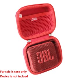 Hermitshell Hard Travel Case for JBL Go 4 - Ultra-Portable Bluetooth Speaker (Red, Case for JBL GO 4)