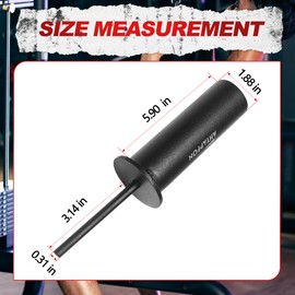 AHTAPFON Weight Stack Pin Dia 8mm Length 80mm Long Weight Stack Extender for Cable Strength Exercise Machine- Fitness Equipment for Gym or Home Training