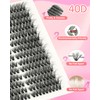 EMEDA 3D Cluster Eyelashes, 40D Eyelash Extensions, 8-16 mm, Mix,
