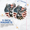 (2 Pack) Rustic American Flag Design Magnet - 5" On
