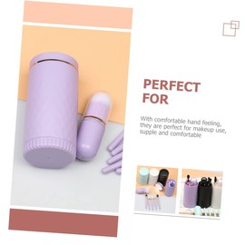 FOMIYES 1set Portable Fiber Makeup Brush Handle Professional Face Makeup Tools for Travel Compact and Lightweight Design for Daily Use