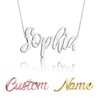 Collar con nombre personalizado para mujer, collar con placa de