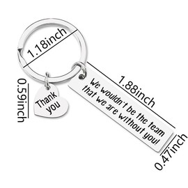 Coworker Boss Appreciation Gifts Keychain for Coach Christmas Birthday Gifts for Teachers Thank You Gifts for Supervisor Leader Retirement Gifts for Boss Staff Going Away Gifts for Employees