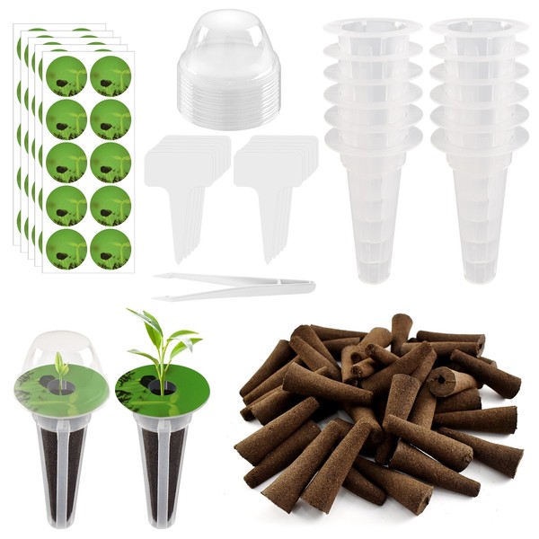 127PCS Hydroponics Growing System Kit, Hydroponic Seed Pods for Hydroponic
