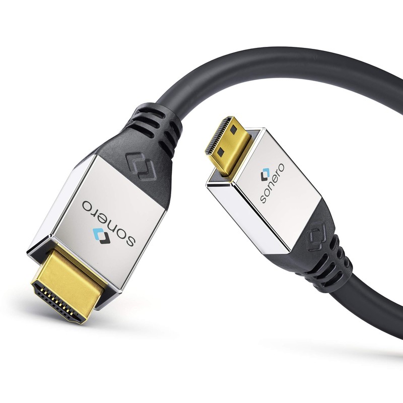 Sonero Premium High Speed Mini HDMI Cable with Ethernet, 3.00