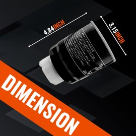 Fuel Filter Assembly T4682-43172 Compatible with Kioti Some CK,DK,LK and RX Series CK20 CK2510 CK2610 DK451 DK55 DK551 DK60 K92400 CK2610H DK451C DK551 DK60HSE LK2610H RX6010CRX6010PC(2 Pack)