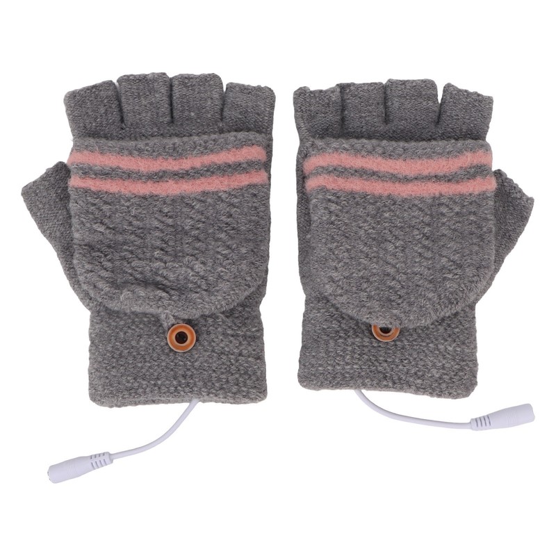 Heated Mitten Gloves Double Sided Heating Promote Blood Circulation USB