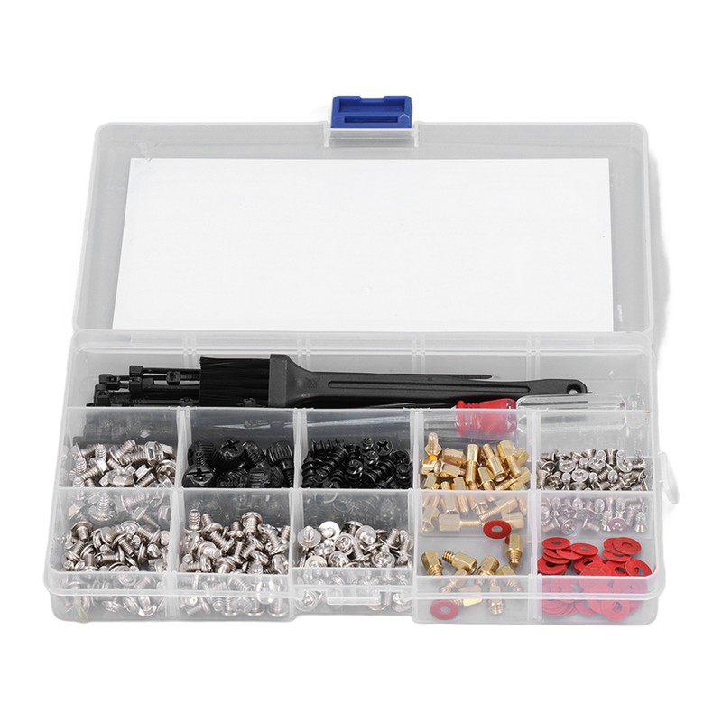 366 Pcs Computer Screw Set Motherboard Standoffs Screw Kit with