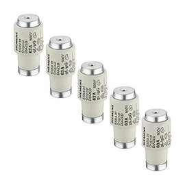 SIEMENS - Pack of 5 DIAZED fuse insert 500 V E33 63 A